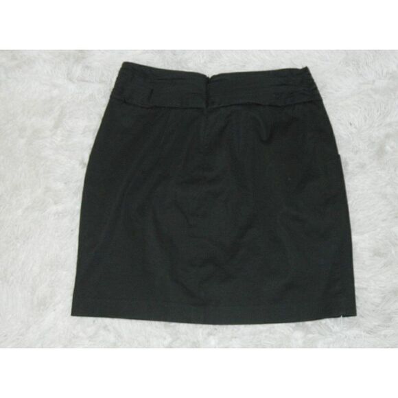 Cynthia Cynthia Steffe Skirt Black Front Tie Bow Mini Skirt Size 10 - Picture 6 of 8